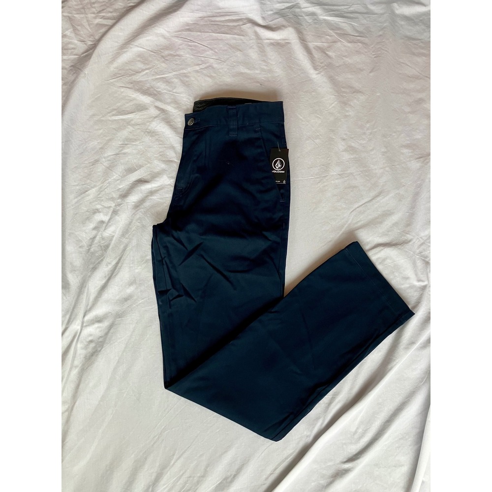 Volcom Stone Monty Pants Men's Size 30 Blue Navy Chinos NWT